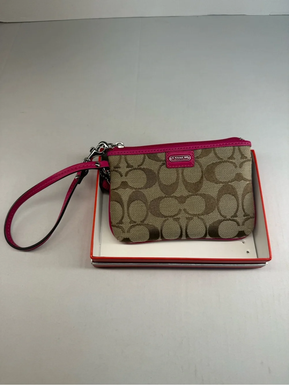 Coach wristlet signature